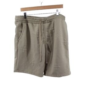 Saints Studio Men's 3XL Beige Sweat Shorts | Big & Tall | Soft Lounge Casual